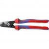 Nożyce do kabli ze stopniowanymi krawędziami tnącymi  do kabli Knipex StepCut XL 95 12 225